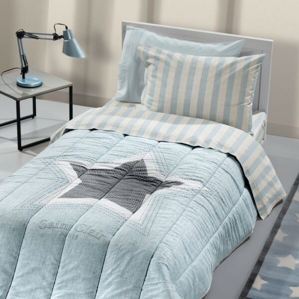 ΠΑΠΛΩΜΑ ΜΟΝΟ SUEDE SAINT CLAIR 160x220 PIRINEO BLUE