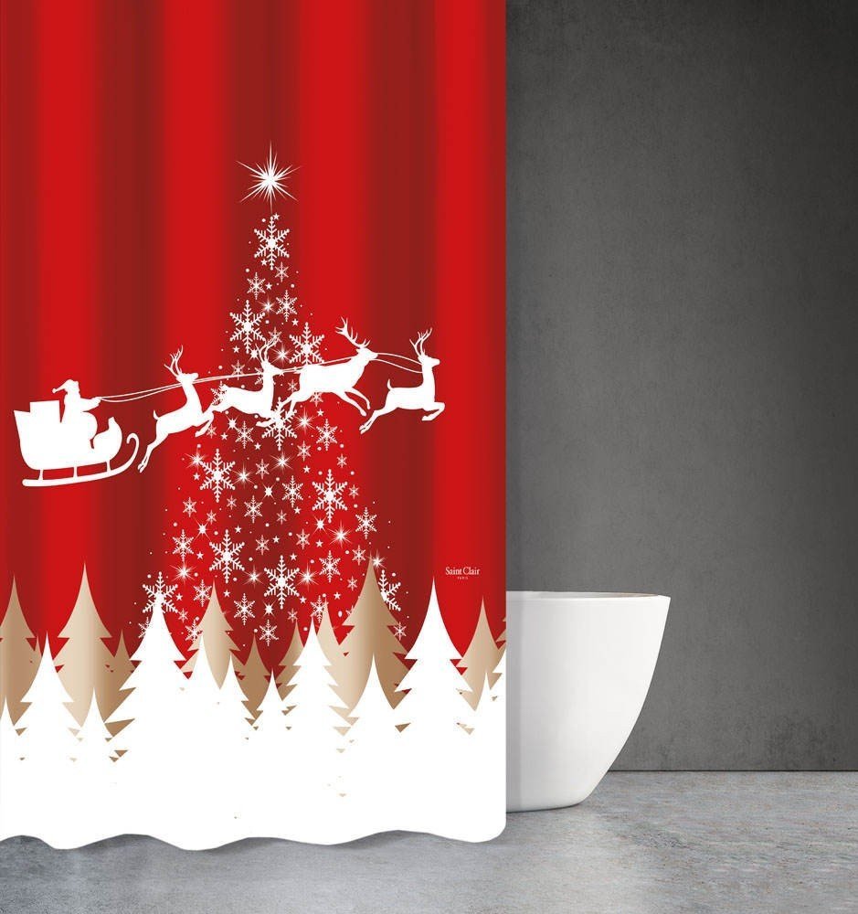 ΧΡΙΣΤΟΥΓΕΝΝΙΑΤΙΚΗ ΚΟΥΡΤΙΝΑ ΜΠΑΝΙΟΥ ΑΔΙΑΒΡΟΧΗ SAINT CLAIR DES 407