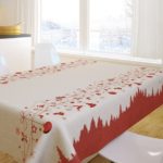 ΧΡΙΣΤΟΥΓΕΝΝΙΑΤΙΚΟ ΤΡΑΠΕΖΟΜΑΝΤΗΛΟ 145x145 SAINT CLAIR 2025