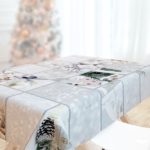 ΧΡΙΣΤΟΥΓΕΝΝΙΑΤΙΚΟ ΤΡΑΠΕΖΟΜΑΝΤΗΛΟ 145x145 SAINT CLAIR 2031