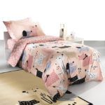 ΠΑΠΛΩΜΑΤΟΘΗΚΗ SAINT CLAIR 160x220 DOGGY PINK