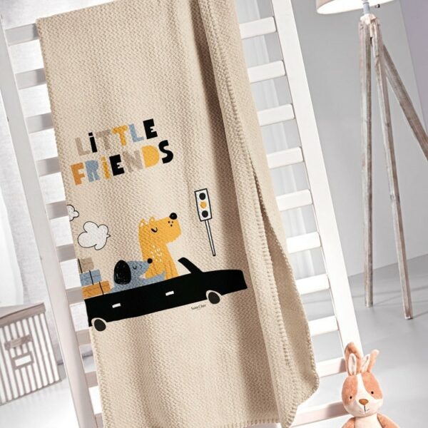 ΚΟΥΒΕΡΤΑ FLEECE MONH 160x220 SAINT CLAIR DOGGY BLUE