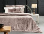 Γούνινη Κουβέρτα UltraSoft 220x240 & Μαξιλαροθήκη 48×48+3 Guy Laroche Crusty Old Pink