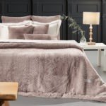 Γούνινη Κουβέρτα UltraSoft 220x240 & Μαξιλαροθήκη 48×48+3 Guy Laroche Crusty Old Pink