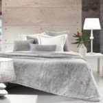 Γούνινη Κουβέρτα UltraSoft 220x240 & Μαξιλαροθήκη 48×48+3 Guy Laroche Crusty Silver