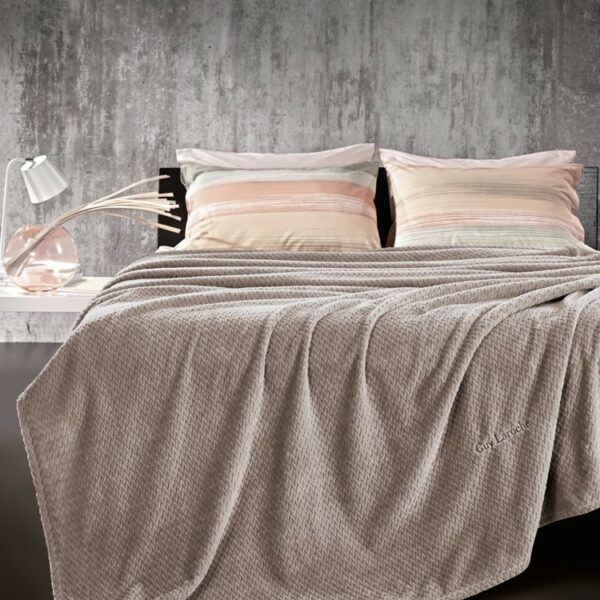 Κουβέρτα Ulta Soft Υπέρδιπλη Guy Laroche Rombus Wenge