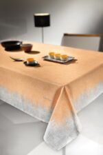 Αλέκιαστο Τραπεζομάντηλο 145x180 Saint Clair 1021 Mango-Silver
