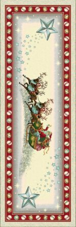 Χριστουγεννιάτικο Σετ 4τμχ Καρέ-Σεμέ Vassiliadis Estrellas Gris Lurex 2καρέ100×100&2σεμέν40×100 - Image 3