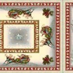 Χριστουγεννιάτικο Σετ 4τμχ Καρέ-Σεμέ Vassiliadis Estrellas Gris Lurex 2καρέ100×100&2σεμέν40×100