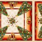 Χριστουγεννιάτικο Σετ 4τμχ Καρέ-Σεμέ Vassiliadis Glam Lurex 2καρέ100×100&2σεμέν40×100