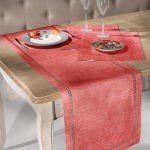 Runner Δυο Όψεων 40×160 Saint Clair 2007 Laser Cut Tomato