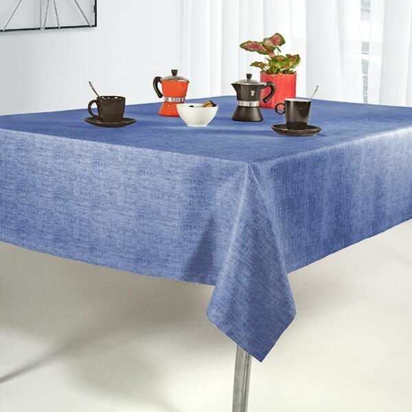 Αλέκιαστο Τραπεζομάντηλο 145x180  Saint Clair 1020 Blue Jean