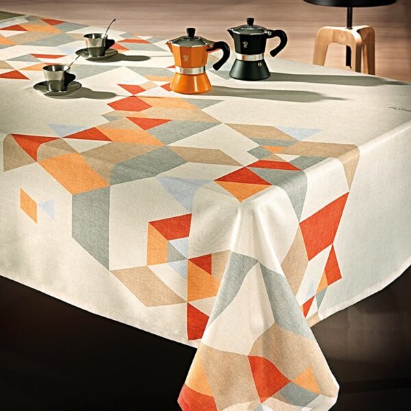 Αλέκιαστο Τραπεζομάντηλο 145x180 Saint Clair 1012 Mango