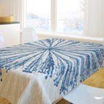 Αλέκιαστο Τραπεζομάντηλο 145x145  Saint Clair 1019 Blue