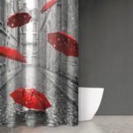 Κουρτίνα Μπάνιου 180×200 Αδιάβροχη Saint Clair Abstract Des 102