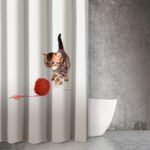 Κουρτίνα Μπάνιου 180×200 Αδιάβροχη Saint Clair Animals Des 210