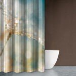 Κουρτίνα Μπάνιου 180×200 Αδιάβροχη Saint Clair Sea Water Des 609