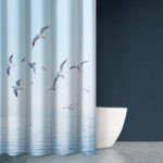 Κουρτίνα Μπάνιου 180×200 Αδιάβροχη Saint Clair Sea Water Des 611