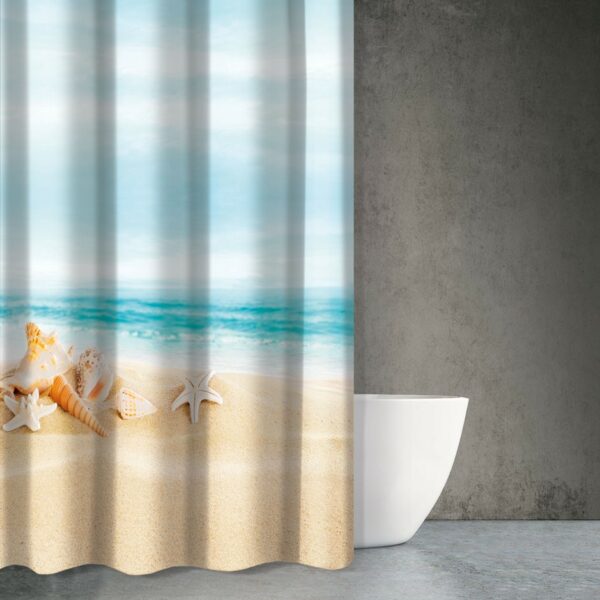 Κουρτίνα Μπάνιου 180×200 Αδιάβροχη Saint Clair Sea Water Des 615