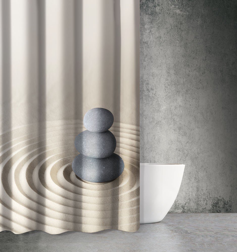 1728030217078 Κουρτίνα Μπάνιου 180×200 Αδιάβροχη Saint Clair Zen Body Des 804 - Image 1