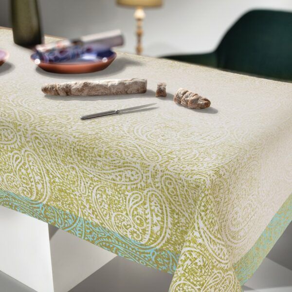 Αλέκιαστο Τραπεζομάντηλο 145x180 Saint Clair 1029 Lime