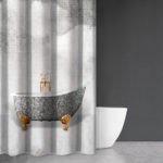 Κουρτίνα Μπάνιου 180×200 Αδιάβροχη Saint Clair Abstract Des 110