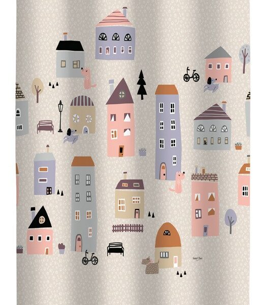 Παιδική Κουρτίνα Με Τρουκς 160×240 Saint Clair Puppy Pink