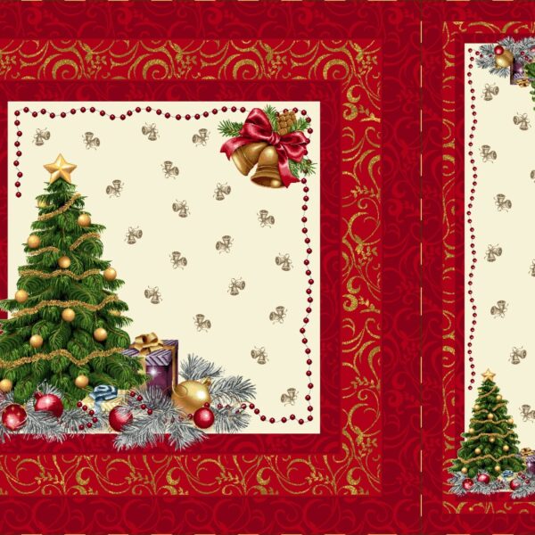 Χριστουγεννιάτικο Σετ 4τμχ Καρέ-Σεμέ Vassiliadis Runner 536R 2καρέ100×100&2σεμέν40×100