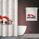Χριστουγεννιάτικη Κουρτίνα Μπάνιου 180x200 Saint Clair Des 411