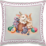 Πασχαλινή Μαξιλαροθήκη 45x45 Vassiliadis Kiss 1018