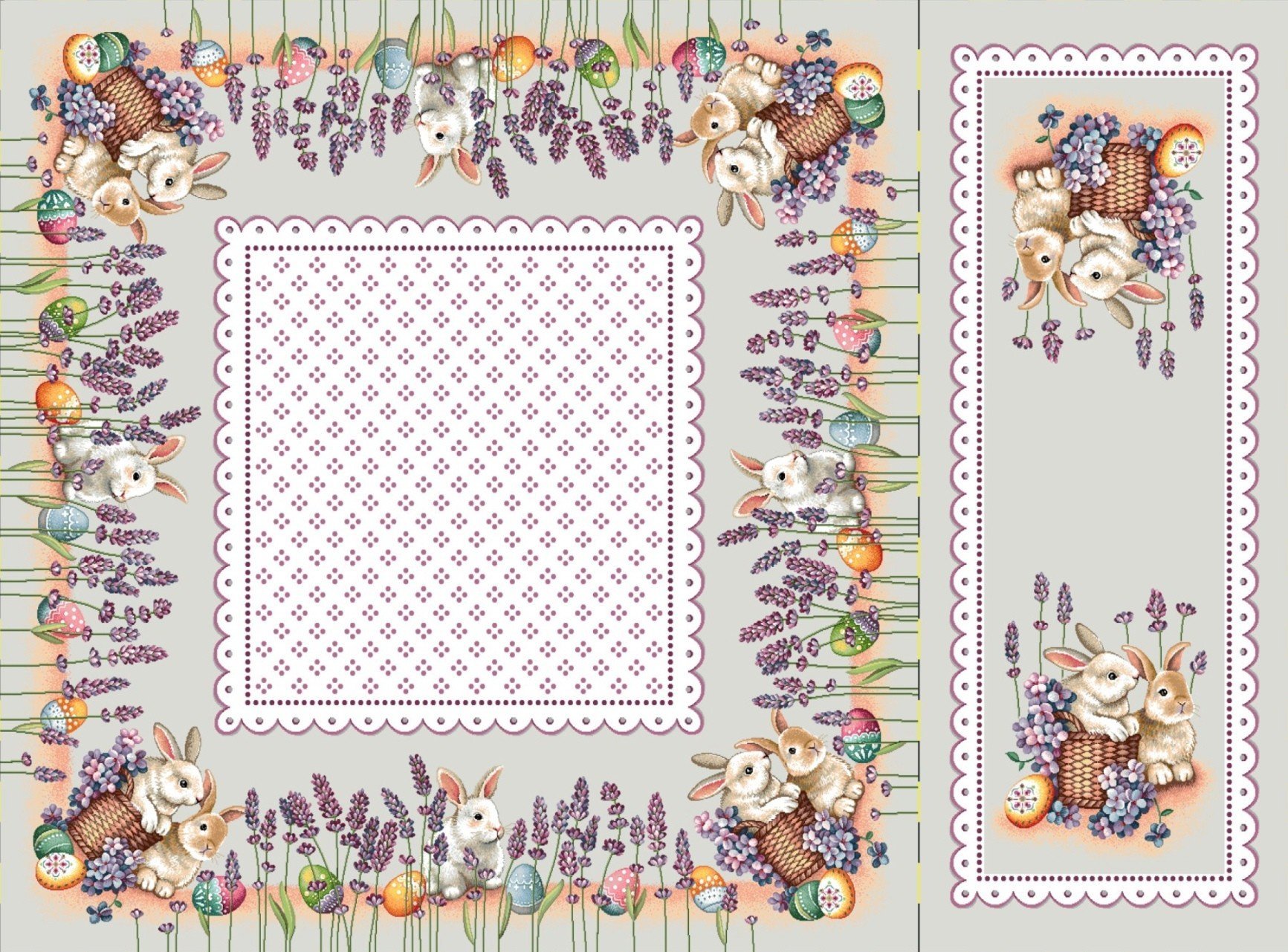 Runner-1018_(100x100-40x100) Πασχαλινό Σετ 4τμχ Καρέ-Σεμέ Vassiliadis Runner 1018 - Image 1