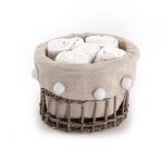 Σετ Πετσέτες 5 Τεμαχίων 30×30 Με Καλαθάκι Nef Nef Please me 1121 Cream