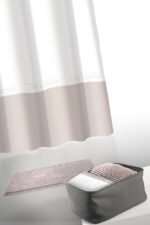 Σετ 4τμχ Μπάνιου Με Πατάκι Και Κουρτίνα Μπάνιου 180x180 Guy Laroche Miami Amethyst