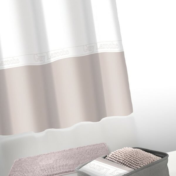 Σετ 4τμχ Μπάνιου Με Πατάκι Και Κουρτίνα Μπάνιου 180x180 Guy Laroche Miami Amethyst