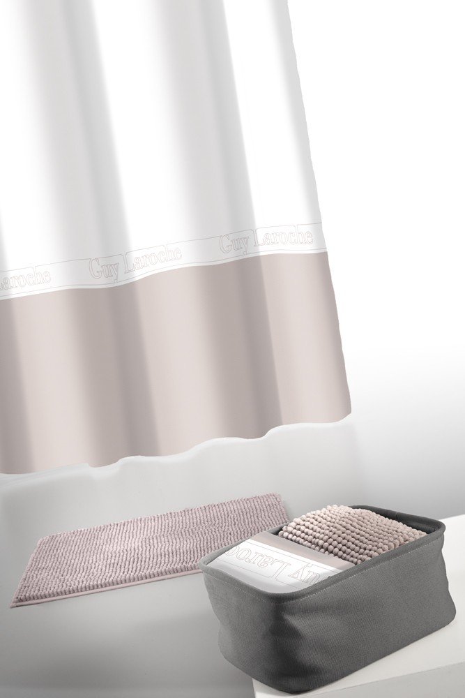 1128086121002 Σετ 4τμχ Μπάνιου Με Πατάκι Και Κουρτίνα Μπάνιου 180x180 Guy Laroche Miami Amethyst - Image 1