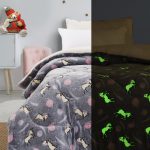 Κουβερτοπάπλωμα Ημίδιπλο Φωσφοριζέ 160×220 Cosmin Unicorns