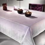 Αλέκιαστο Τραπεζομάντηλο 145x220 Saint Clair 1021 Lilac-Silver