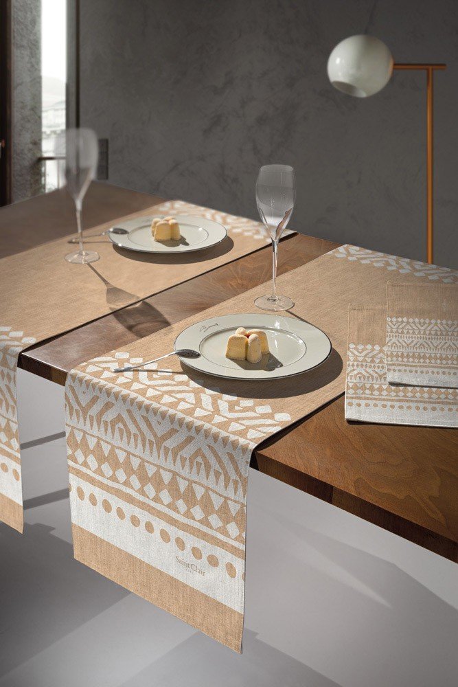 1719030121006 Runner Δυο Όψεων 40×160 Saint Clair 2038 Beige - Image 1