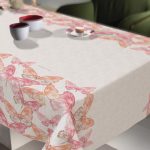 Αλέκιαστο Τραπεζομάντηλο 145x220 Saint Clair 1031 Coral