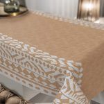 Αλέκιαστο Τραπεζομάντηλο 145x180 Saint Clair 1032 Beige