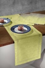 Σουπλά Διπλής Όψης 45×33 Saint Clair Laser Cut 3042 Lime-Beige - Image 2