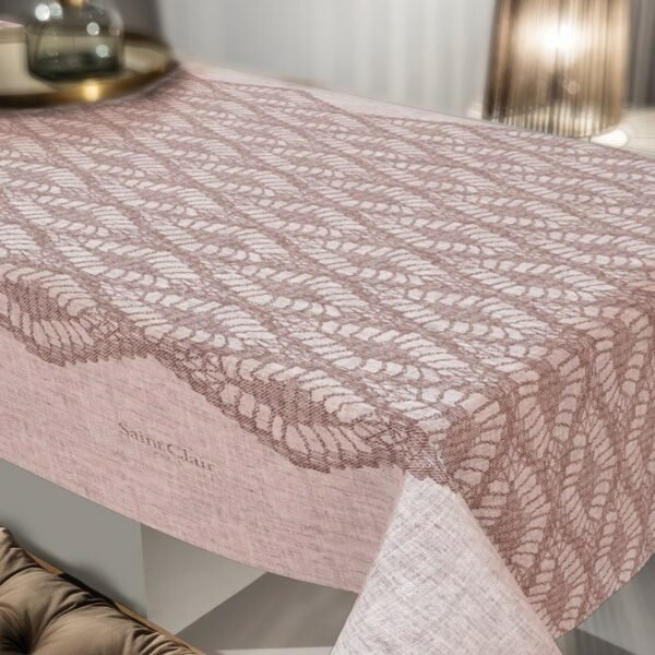 Αλέκιαστο Τραπεζομάντηλο 140x250 Saint Clair 1026 Old Pink