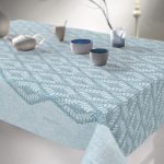Αλέκιαστο Τραπεζομάντηλο 140x250 Saint Clair 1026 Sky