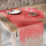 Runner Δυο Όψεων 40×160 Saint Clair 2040 Tomato-Beige