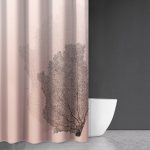 Κουρτίνα Μπάνιου 180×200 Αδιάβροχη Saint Clair Sea Water Des 621 Old Pink
