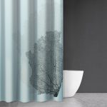 Κουρτίνα Μπάνιου 180×200 Αδιάβροχη Saint Clair Sea Water Des 621 Sky