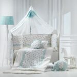 Σετ προίκας Κούνιας 9 τεμαχίων  Elephant Μέντα ABO