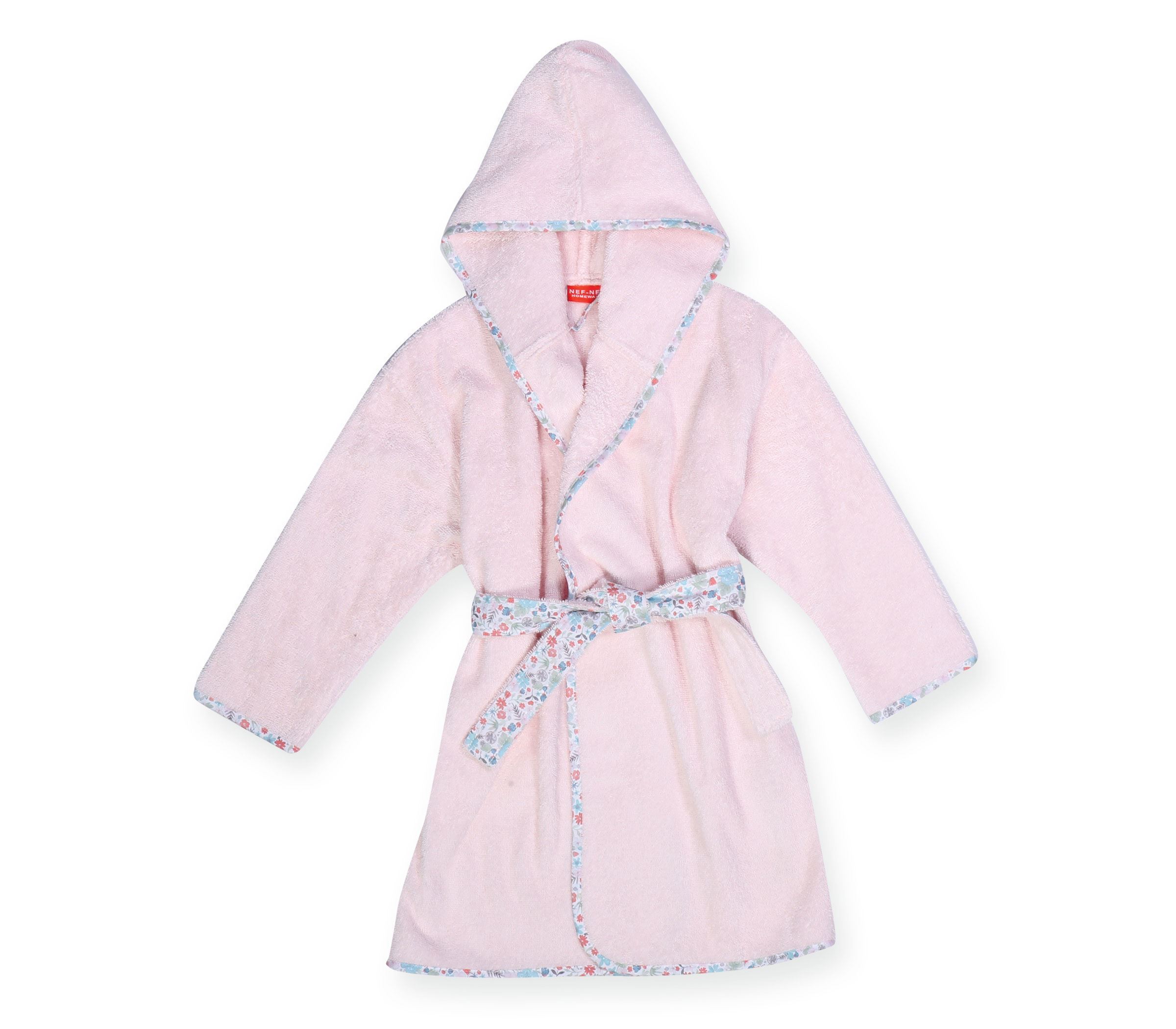 VREFIKO-MPOURNOUZI-TROPICAL-BLOSSOM-025878-1_L_L_L Βρεφικό Μπουρνούζι 0-2 Ετών Nef Nef Tropical Blossom Pink - Image 1