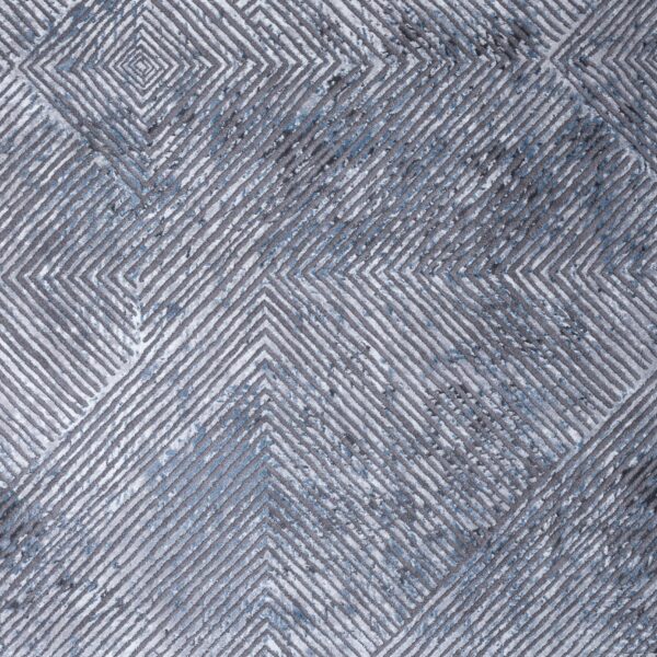 Γραμμικό χαλί γκρι μπλε Ostia 7100/953 - ΡΟΤΟΝΤΑ  2,50x2,50 Colore Colori