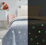 Κουβερτα Ημιδιπλη Φωσφοριζέ 160×220 Cosmin Blue Stars